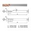 Picture of WIDIN ZR73406001 DIA 6MM SH 0.2362 LOC 0.5906 OAL 3.5433 End Mill Standard Flute Standard Helix Carbide AlTiN Single End Corner Radius 0.0039 0.10MM Z-STAR