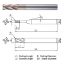 Picture of WIDIN WXR51416010150 DIA 16MM SH 0.7874 LOC 1.3780 OAL 5.9055 End Mill Standard Flute Variable Helix Carbide AlTiN Single End Corner Radius 0.0394 1.00MM WINNER
