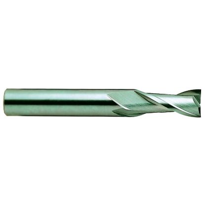 Picture of YG-1 01600TN DIA 1 SH 1.00 LOC 1.50 OAL 4.00 End Mill Standard Flute Standard Helix Carbide TiN Single End Square Sharp Carbide End Mill