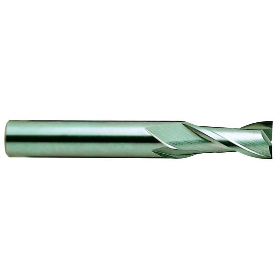 Picture of YG-1 01600TN DIA 1 SH 1.00 LOC 1.50 OAL 4.00 End Mill Standard Flute Standard Helix Carbide TiN Single End Square Sharp Carbide End Mill