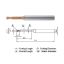 Picture of WIDIN ZSLNB2003-0.5 DIA 0.30MM SH 0.1575 LOC 0.0098 OAL 1.968 End Mill Standard Flute Standard Helix Carbide AlTiN Single End Ball Nose Z-STAR