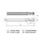 Picture of WIDIN ZB302048X DIA 3/4 SH 0.7500 LOC 3.00 OAL 6.00 End Mill Standard Flute Standard Helix Carbide AlTiN Single End Ball Nose General Purpose