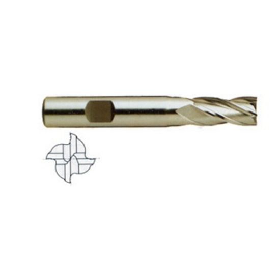 Picture of YG-1 07919QF DIA 5/8 SH 0.6250 LOC 1.6250 OAL 3.7500 End Mill Standard Flute Standard Helix Powder Metal TiAlN Single End Square Sharp ASP