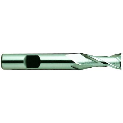 Picture of YG-1 02482CC DIA 2 SH 2.00 LOC 3.00 OAL 6.7500 End Mill Standard Flute Standard Helix Cobalt TiCN Single End Square Sharp General Purpose