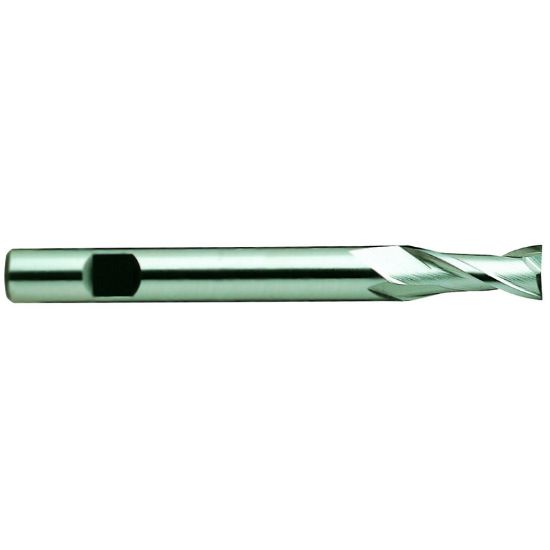 Picture of YG-1 03445CF DIA 1-1/4 SH 1.2500 LOC 3.00 OAL 7.2500 End Mill Standard Flute Standard Helix Cobalt TiAlN Single End Square Sharp General Purpose