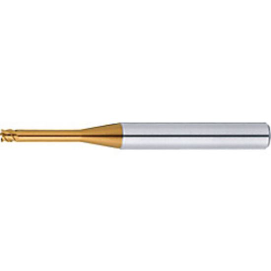 Picture of WIDIN XB5140040950-2.5 DIA 1/16 SH 0.1250 LOC 0.0930 OAL 2.50 End Mill Standard Flute Variable Helix Carbide AlTiN Single End Ball Nose Z-STAR