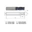 Picture of WIDIN ZR304A040030L DIA 5/8 SH 0.6250 LOC 2.2500 OAL 5.00 End Mill Standard Flute Standard Helix Carbide AlTiN Single End Corner Radius 0.0300 0.76MM General Purpose