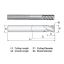 Picture of WIDIN XR535A040060 DIA 5/8 SH 0.6250 LOC 2.00 OAL 6.00 End Mill Standard Flute Variable Helix Carbide AlTiN Single End Corner Radius 0.0600 1.52MM X-STAR