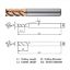 Picture of WIDIN ZE714100-25 DIA 10MM SH 0.3937 LOC 0.9843 OAL 2.7559 End Mill Standard Flute High Helix Carbide AlTiN Single End Square Sharp Z-STAR