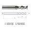 Picture of WIDIN WAE312A020 DIA 5/16 SH 0.3125 LOC 0.8125 OAL 2.50 End Mill Standard Flute High Helix Carbide Uncoated Single End Square Sharp ALU-WAVE