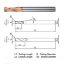 Picture of WIDIN ZR73210020 DIA 10MM SH 0.3937 LOC 0.9843 OAL 3.9370 End Mill Standard Flute Standard Helix Carbide AlTiN Single End Corner Radius 0.0787 2.00MM Z-STAR