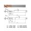 Picture of WIDIN ZS2041000232 DIA 10MM SH 0.3937 LOC 0.4724 OAL 2.9528 End Mill Standard Flute Standard Helix Carbide AlTiN Single End Corner Radius 0.0079 0.20MM Z-STAR