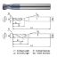 Picture of WIDIN ZR5020405 DIA 4MM SH 0.2362 LOC 0.2362 OAL 2.1654 End Mill Standard Flute Standard Helix Carbide AlTiN Single End Corner Radius 0.0197 0.50MM Z-CLASSIC