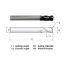 Picture of WIDIN ZR524A02030 DIA 5/16 SH 0.3125 LOC 0.8125 OAL 3.00 End Mill Standard Flute Standard Helix Carbide AlTiN Single End Corner Radius 0.0300 0.76MM Z-CLASSIC