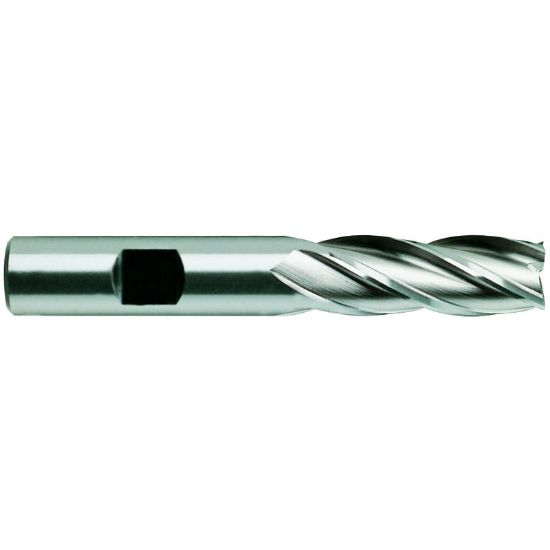 Picture of YG-1 04317CN DIA 15/32 SH 0.50 LOC 1.2500 OAL 3.2500 End Mill Standard Flute Standard Helix Cobalt TiN Single End Square Sharp General Purpose