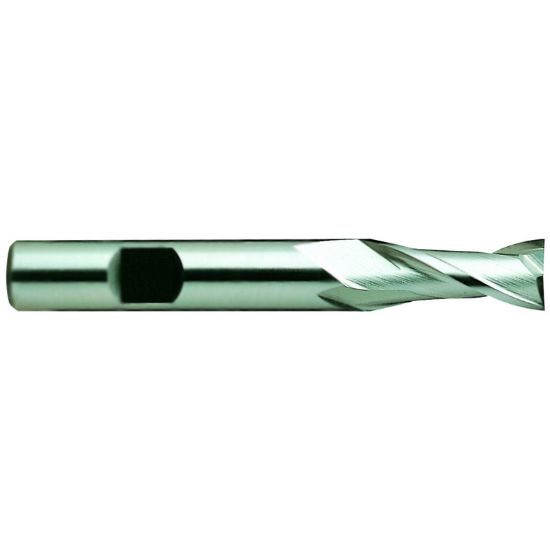 Picture of YG-1 15302 DIA 45MM SH 1.2500 LOC 2.00 OAL 4.50 End Mill Standard Flute Standard Helix Cobalt Uncoated Single End Square Sharp General Purpose