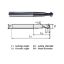 Picture of WIDIN WB7121224 DIA 1.20MM SH 0.1575 LOC 0.0472 OAL 2.362 End Mill Standard Flute Standard Helix Carbide AlTiN Single End Ball Nose Z-CLASSIC