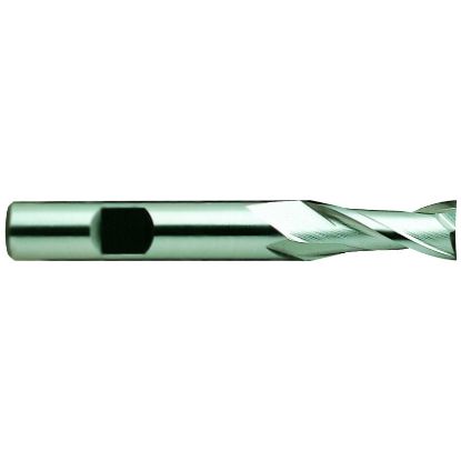 Picture of YG-1 15257CN DIA 4.50MM SH 0.3750 LOC 0.50 OAL 2.3125 End Mill Standard Flute Standard Helix Cobalt TiN Single End Square Sharp General Purpose