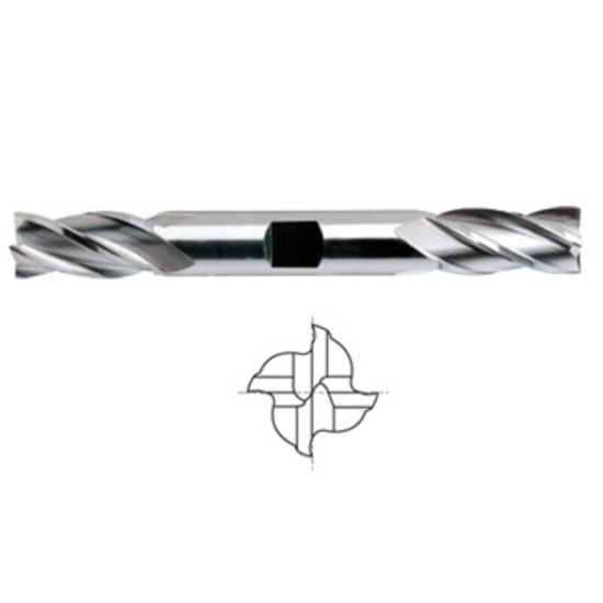 Picture of YG-1 13540 DIA 1 SH 1.00 LOC 1.8750 OAL 6.3750 End Mill Standard Flute Standard Helix Powder Metal Uncoated Double End Square Sharp ASP