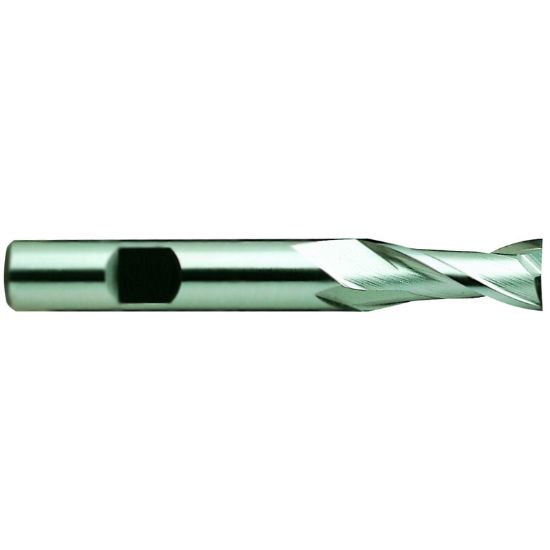 Picture of YG-1 02047HE DIA 1/4 SH 0.3750 LOC 1.2500 OAL 3.1250 End Mill Standard Flute Standard Helix HSS TiAlN Single End Square Sharp General Purpose