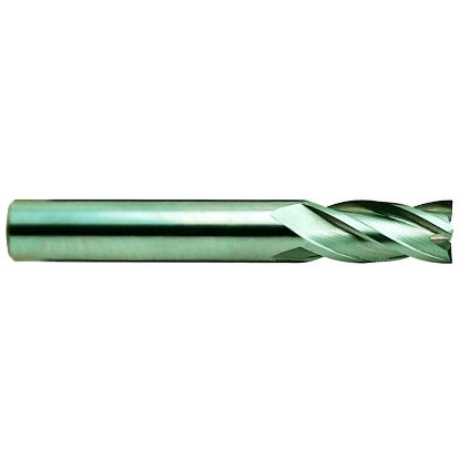 Picture of YG-1 07593TF-125R DIA 1/2 SH 0.50 LOC 1.00 OAL 3.00 End Mill Standard Flute Standard Helix Carbide TiAlN Single End Corner Radius 0.1250 3.18MM Carbide End Mill