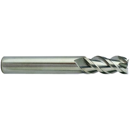 Picture of YG-1 28588 DIA 7/16 SH 0.4375 LOC 1.2500 OAL 2.7500 End Mill Standard Flute High Helix Carbide Uncoated Single End Square Sharp Alu-Power End Mill