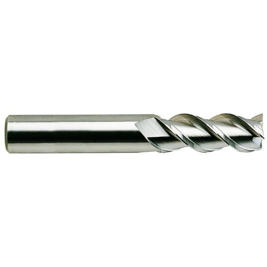 Picture of YG-1 34565TE DIA 3/16 SH 0.1875 LOC 0.5625 OAL 2.00 End Mill Standard Flute High Helix Carbide TiAlN Single End Square Sharp Carbide End Mill