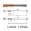 Picture of WIDIN ZE724050 DIA 5MM SH 0.2362 LOC 0.2362 OAL 1.9685 End Mill Standard Flute High Helix Carbide AlTiN Single End Square Sharp Z-STAR