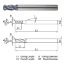 Picture of WIDIN ZR5240502 DIA 5MM SH 0.2362 LOC 0.5118 OAL 3.1496 End Mill Standard Flute Standard Helix Carbide AlTiN Single End Corner Radius 0.0079 0.20MM Z-CLASSIC