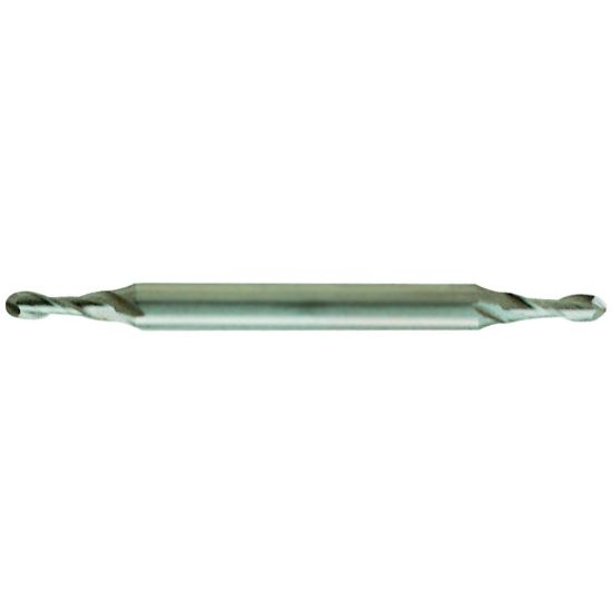 Picture of YG-1 56260 DIA 3/32 SH 0.1875 LOC 0.2812 OAL 2.2500 End Mill Standard Flute Standard Helix Cobalt Uncoated Double End Ball Nose General Purpose