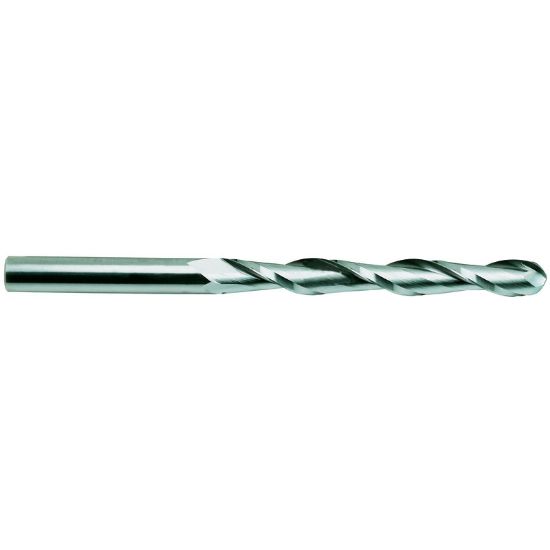 Picture of YG-1 52588TN DIA 7/16 SH 0.4375 LOC 3.00 OAL 6.00 End Mill Standard Flute Standard Helix Carbide TiN Single End Ball Nose Carbide End Mill