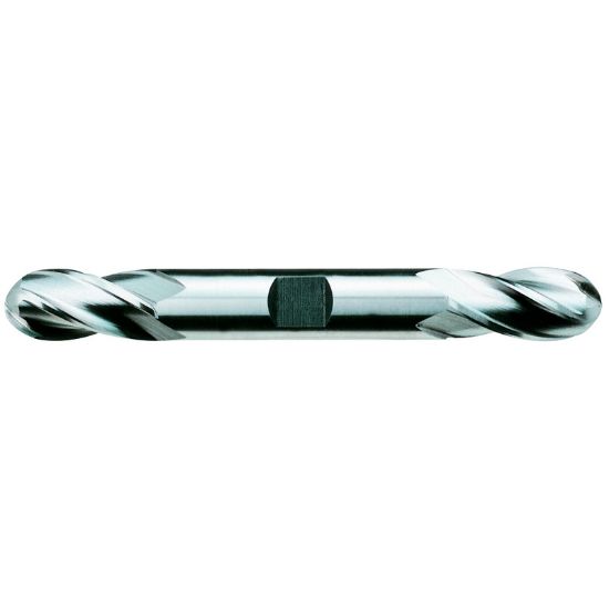 Picture of YG-1 46293 DIA 3/16 SH 0.3750 LOC 0.50 OAL 3.2500 End Mill Standard Flute Standard Helix Cobalt Uncoated Double End Ball Nose General Purpose