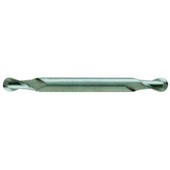 Picture of YG-1 55272 DIA 3/16 SH 0.1875 LOC 0.2812 OAL 2.00 End Mill Standard Flute Standard Helix Cobalt Uncoated Double End Ball Nose General Purpose