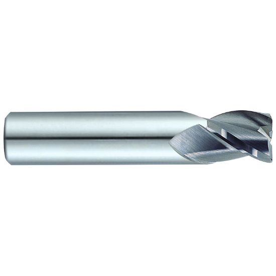 Picture of YG-1 57582TN DIA 11/32 SH 0.3750 LOC 0.50 OAL 2.00 End Mill Standard Flute Standard Helix Carbide TiN Single End Corner Radius 0.0150 0.38MM - 0.0200 0.51MM Carbide End Mill