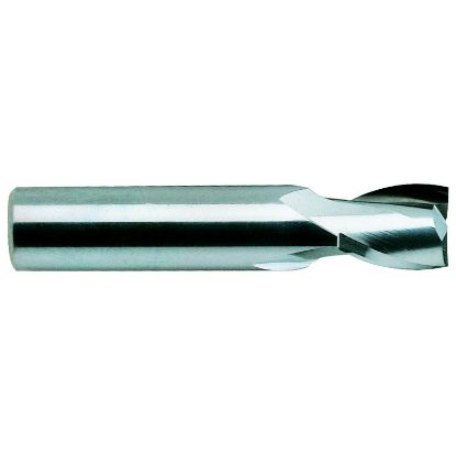 Picture of YG-1 30588TF DIA 7/16 SH 0.4375 LOC 0.6250 OAL 2.50 End Mill Standard Flute Standard Helix Carbide TiAlN Single End Square Sharp Carbide End Mill