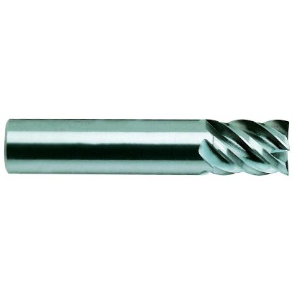 Picture of YG-1 85565TN DIA 3/16 SH 0.1875 LOC 0.3125 OAL 2.00 End Mill Standard Flute High Helix Carbide TiN Single End Square Sharp Carbide End Mill
