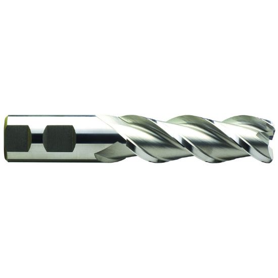 Picture of YG-1 EK13216C DIA 1-1/4 SH 1.2500 LOC 2.00 OAL 8.50 End Mill Standard Flute Standard Helix Powder Metal TiCN Single End Square Sharp ASP