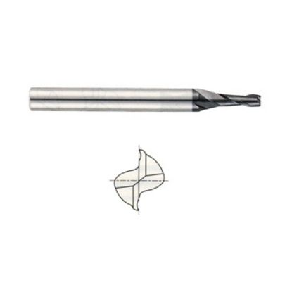 Picture of YG-1 93436 DIA 0.60MM SH 0.1181 LOC 0.0472 OAL 1.574 End Mill Standard Flute Standard Helix Carbide TiAlN Single End Square Sharp X-Power