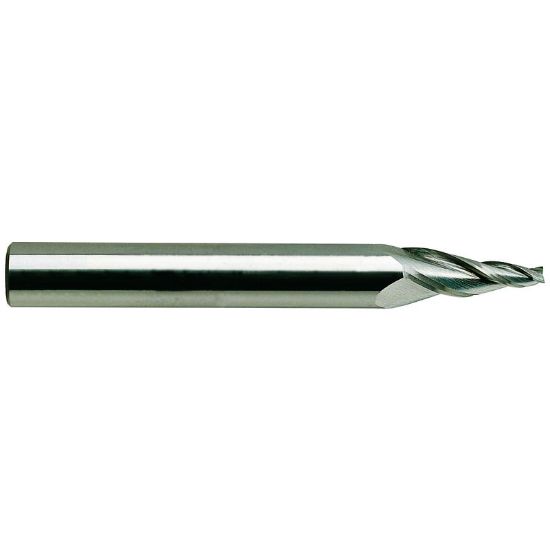 Picture of YG-1 87573TF DIA 3/16 SH 0.3750 LOC 1.7500 OAL 3.50 End Mill Standard Flute Standard Helix Carbide TiAlN Single End Square Sharp Carbide End Mill