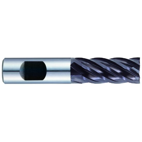 Picture of YG-1 95098 DIA 1-1/2 SH 1.2500 LOC 2.00 OAL 4.50 End Mill Standard Flute Standard Helix Carbide TiAlN Single End Square Sharp J-Power