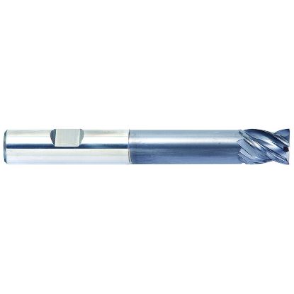 Picture of YG-1 EMB20640 DIA 1 SH 1.00 LOC 1.1250 OAL 4.50 End Mill Standard Flute Variable Helix Carbide TiAlN Single End Square Sharp V7 Mill