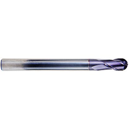 Picture of YG-1 93524 DIA 3/4 SH 0.7500 LOC 1.50 OAL 6.2500 End Mill Standard Flute Standard Helix Carbide TiAlN Single End Ball Nose X-Power