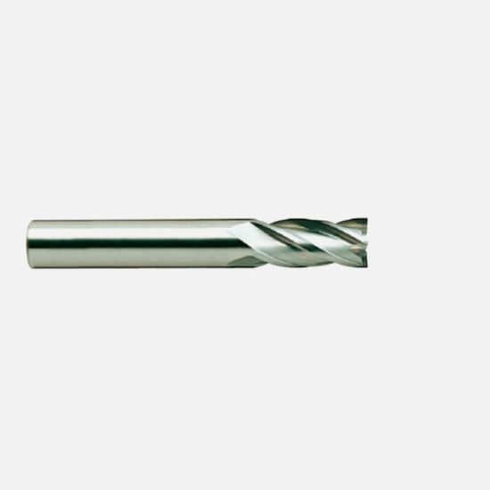 Picture of YG-1 E5021008 DIA 1/8" SH 0.1250 LOC 0.50 OAL 1.50 End Mill Standard Flute High Helix Carbide Uncoated Single End Square Sharp Generic