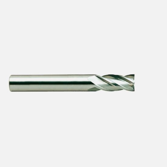 Picture of YG-1 E5012032 DIA 1/2" SH 0.50 LOC 2.00 OAL 4.00 End Mill Standard Flute High Helix Carbide Uncoated Single End Square Sharp Generic
