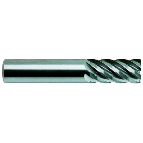Picture of YG-1 84588TF DIA 7/16 SH 0.4375 LOC 1.00 OAL 2.50 End Mill Standard Flute Standard Helix Carbide TiAlN Single End Square Sharp Carbide End Mill