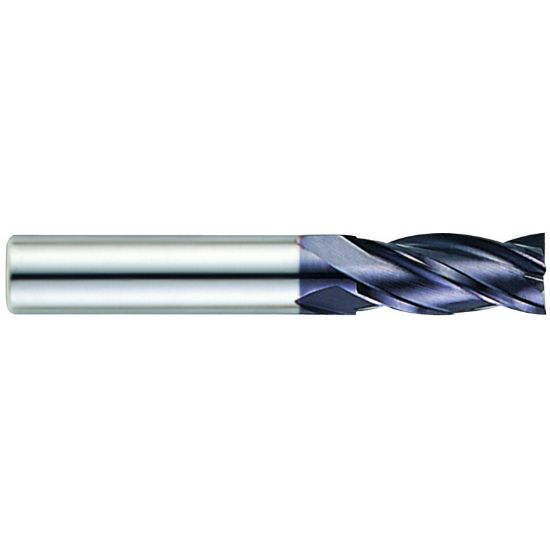 Picture of YG-1 EM811065 DIA 6.50MM SH 0.3150 LOC 0.6299 OAL 2.362 End Mill Standard Flute Standard Helix Carbide TiAlN Single End Square Sharp X-Power