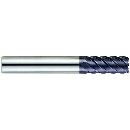 Picture of YG-1 EM812100 DIA 10MM SH 0.3937 LOC 0.8661 OAL 2.8346 End Mill Standard Flute High Helix Carbide TiAlN Single End Square Sharp X-Power