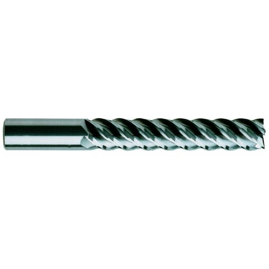 Picture of YG-1 59600 DIA 1 SH 1.00 LOC 4.1250 OAL 7.00 End Mill Standard Flute High Helix Carbide Uncoated Single End Square Sharp Carbide End Mill