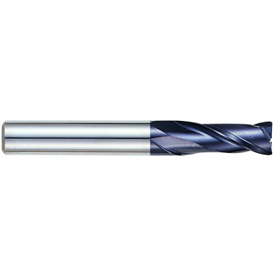 Picture of YG-1 EM818908 DIA 12MM SH 0.4724 LOC 1.1811 OAL 3.5433 End Mill Standard Flute Standard Helix Carbide TiAlN Single End Corner Radius 0.0394 1.00MM X-Power