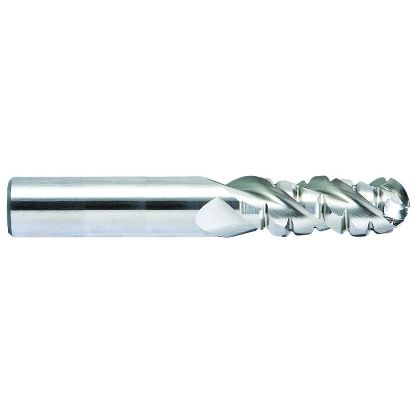 Picture of YG-1 45032 DIA 1/2 SH 0.50 LOC 1.00 OAL 3.00 End Mill Carbide Uncoated Single End Ball Nose Alu-Power End Mill